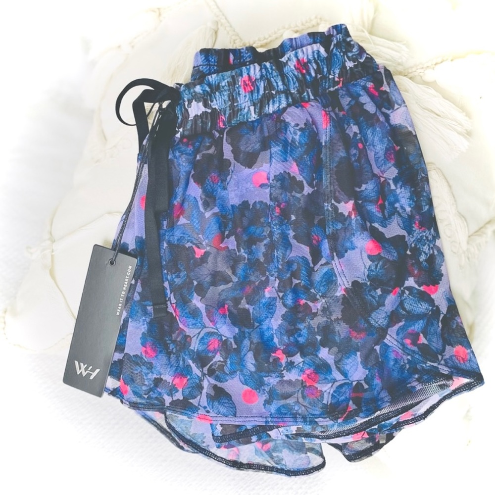 W/TH | M | Esperanza Yoga Shorts » Wear it to Heart Mesh Butterfly Light Flounce